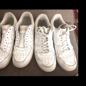 Air Force 1s USED 2 pair